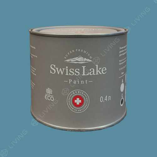 картинка Краска Swiss Lake Wall Comfort 7 цвет BLUE CALYPSO №2190 от LIVING