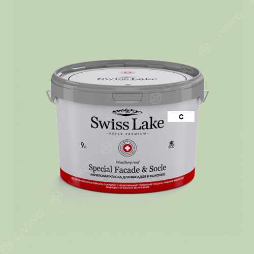 картинка Краска Swiss Lake Special Faсade & Socle цвет Pistachio ice cream №2485 от LIVING
