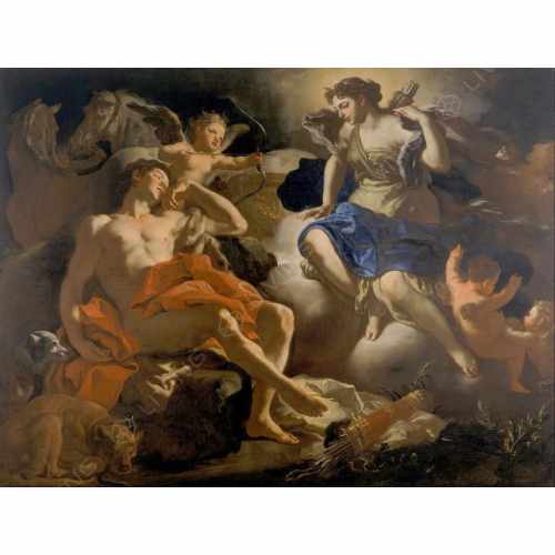 Фреска Affresco, коллекция Фрески и фотообои, арт. Francesco Solimena Diana and Endymion Россия