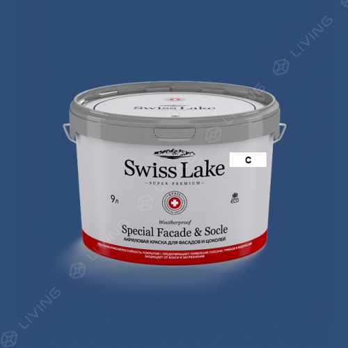 картинка Краска Swiss Lake Special Faсade & Socle цвет midnight blue №2039 от LIVING
