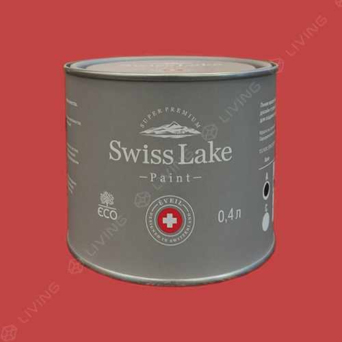 картинка Краска Swiss Lake Wall Comfort 7 цвет red caviar №1435 от LIVING