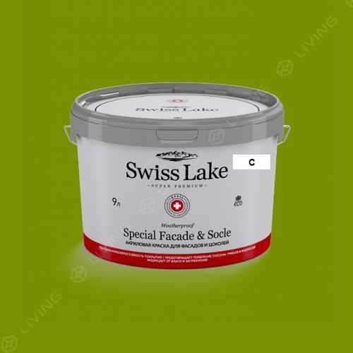 картинка Краска Swiss Lake Special Faсade & Socle цвет Monaco blue №2130 от LIVING