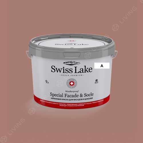 картинка Краска Swiss Lake Special Faсade & Socle цвет Gingerbread Brick №1600 от LIVING