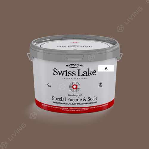 картинка Краска Swiss Lake Special Faсade & Socle цвет coffee break №655 от LIVING