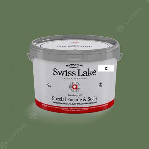 картинка Краска Swiss Lake Special Faсade & Socle цвет Lonesome Vale №2711 от LIVING