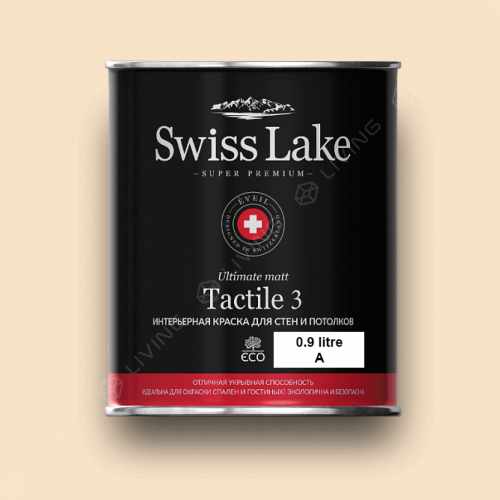 картинка Краска Swiss Lake Tactile 3 цвет Blanched №259 от LIVING