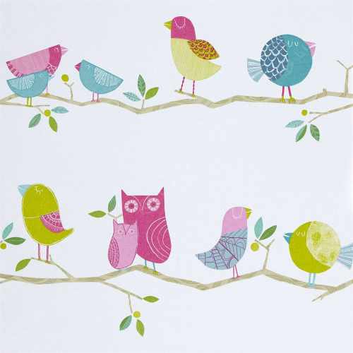 картинка Обои Harlequin, коллекция What a Hoot Wallpapers, арт. 70515, Великобритания от LIVING