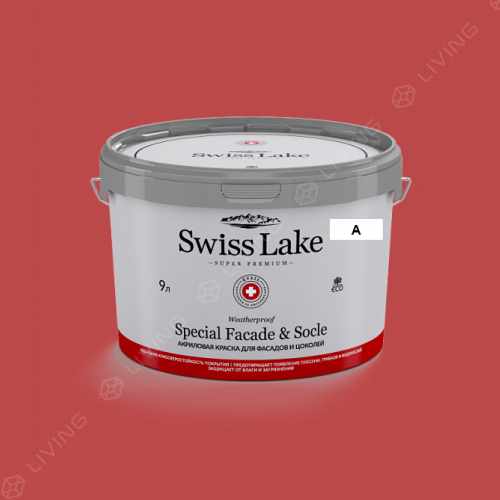 картинка Краска Swiss Lake Special Faсade & Socle цвет carmine №1438 от LIVING