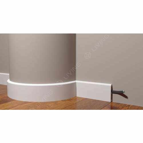 Плинтус гибкий Decor-Dizayn, белый, арт. DD706F, коллекция DD, 200 х 8 х 1,3 см Россия