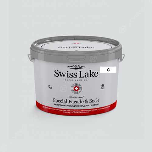 картинка Краска Swiss Lake Special Faсade & Socle цвет White Moon №1969 от LIVING
