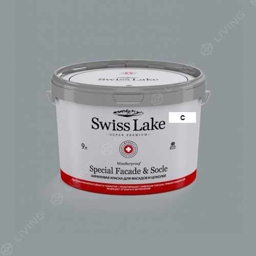 картинка Краска Swiss Lake Special Faсade & Socle цвет ocean drive №2900 от LIVING