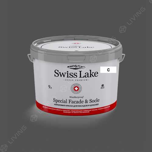 картинка Краска Swiss Lake Special Faсade & Socle цвет nickel №2978 от LIVING